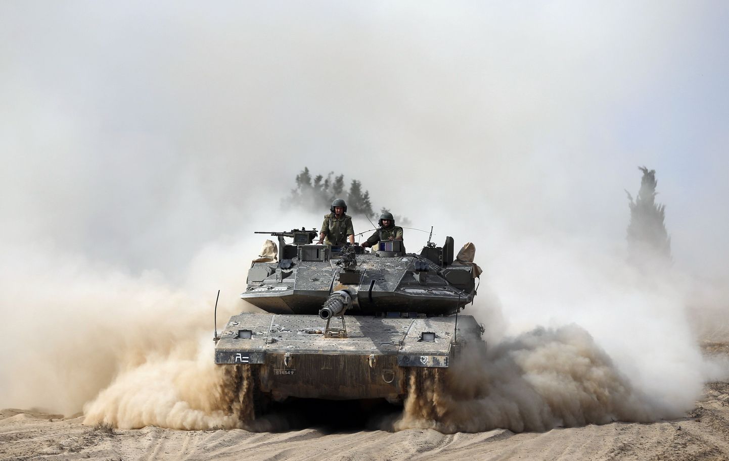 Iisraeli sõdurid Gaza sektori lõunaosas.