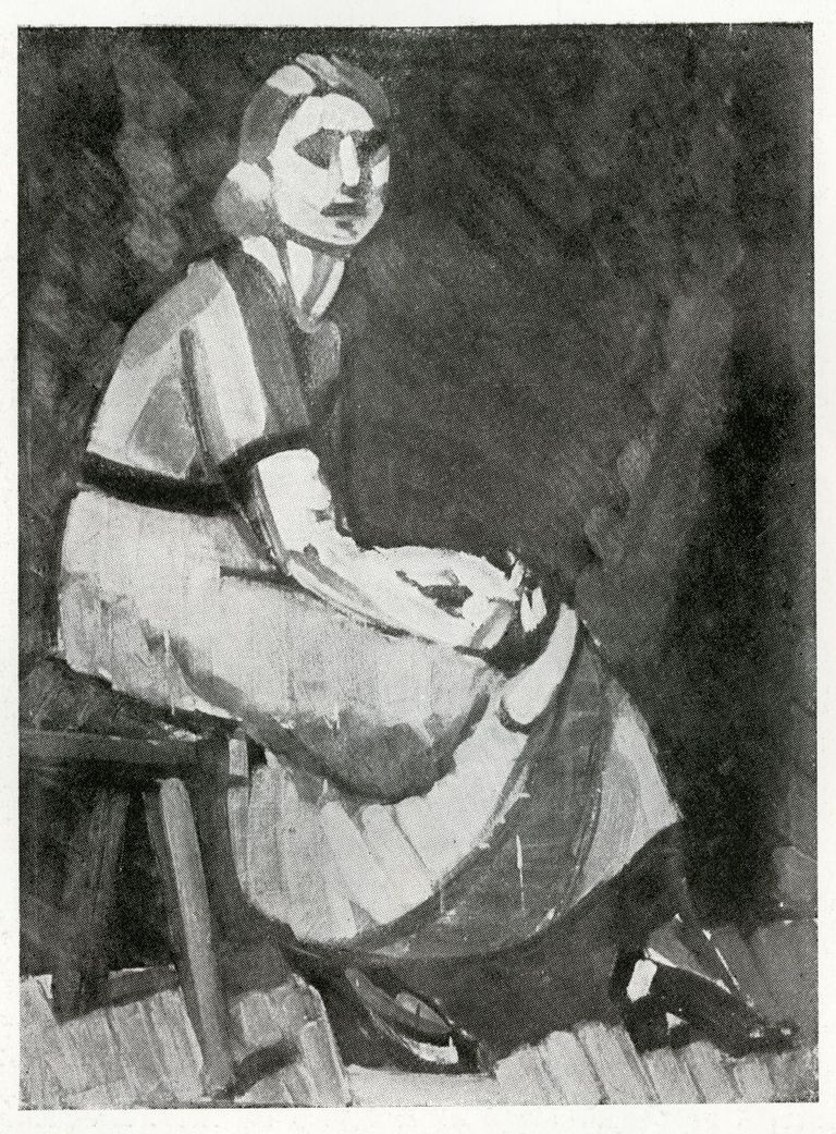 Kuno Veeber. Prl. J. portree. 1923. Õli