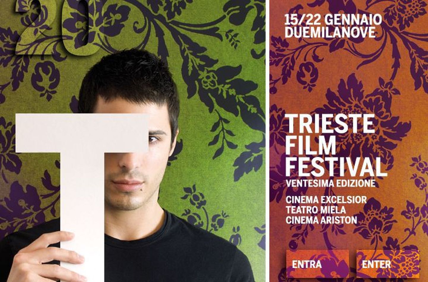 Trieste filmifestivali kodulehekülje frgament.