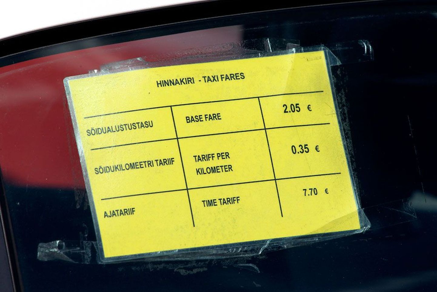 Taksosõidu hind kõigub pealinnas mitu korda.