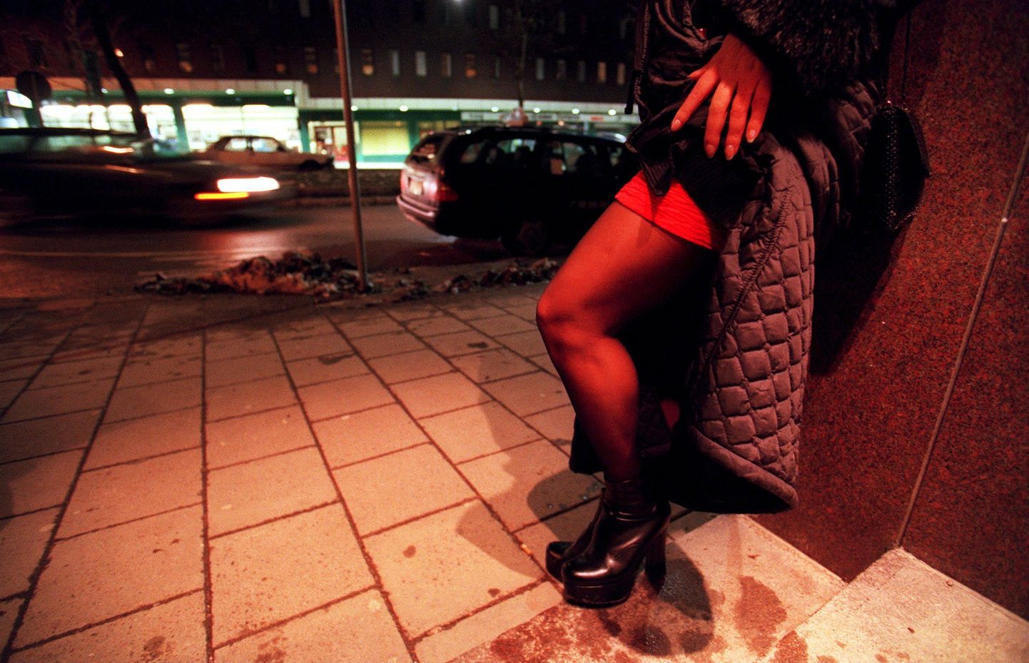 Prostituut. Foto on illustreeriv