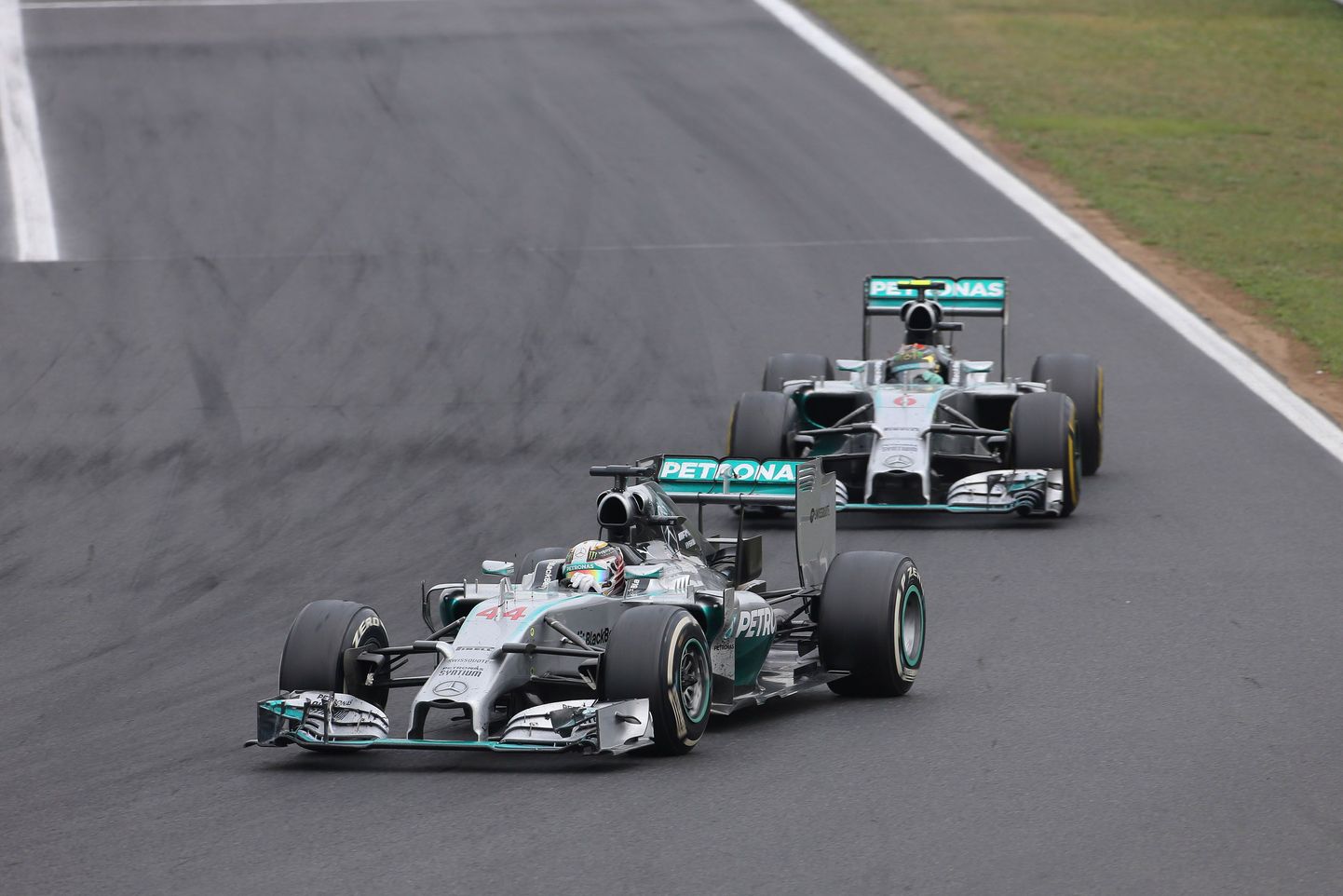 Lewis Hamilton ja Nico Rosberg.