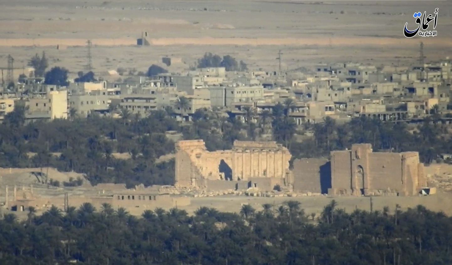 Palmyra linna varemed.