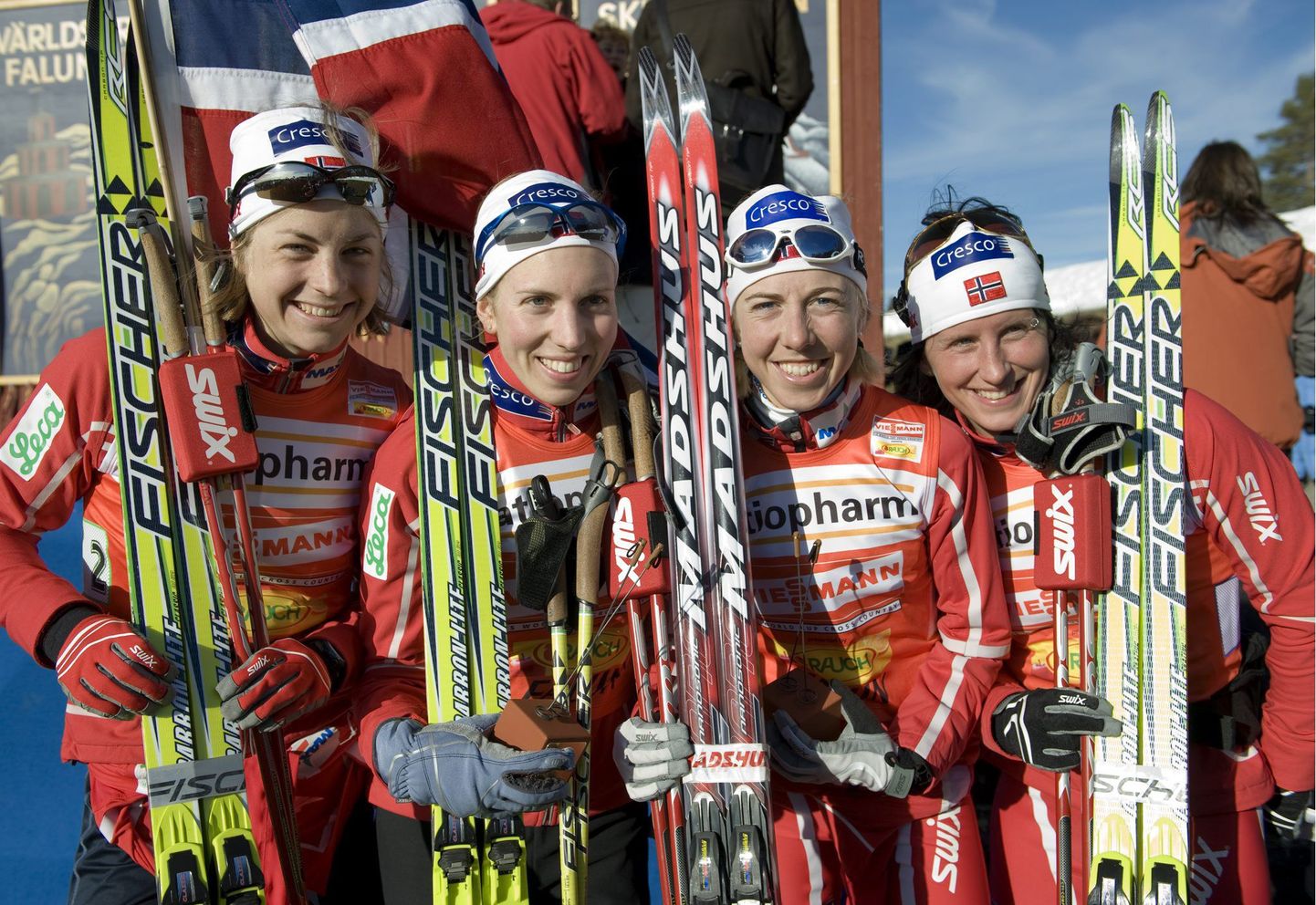 Норвежские лыжницы.