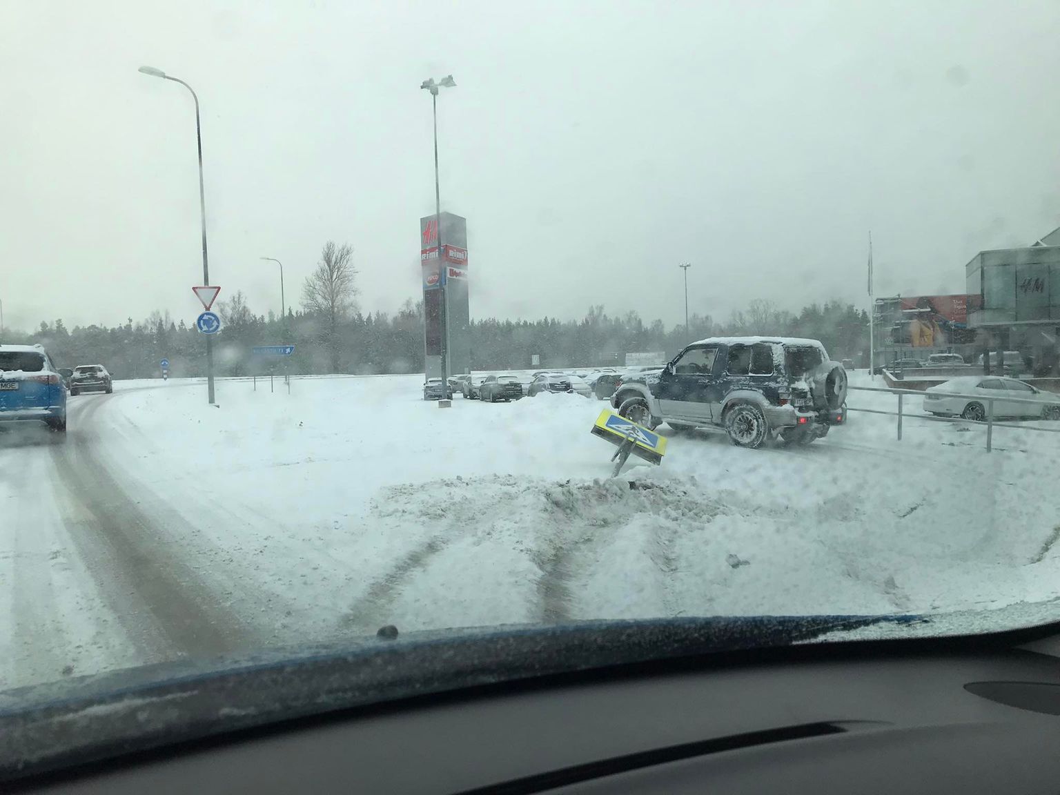 Autoavarii Kuressaares 1. detsembril 2021.