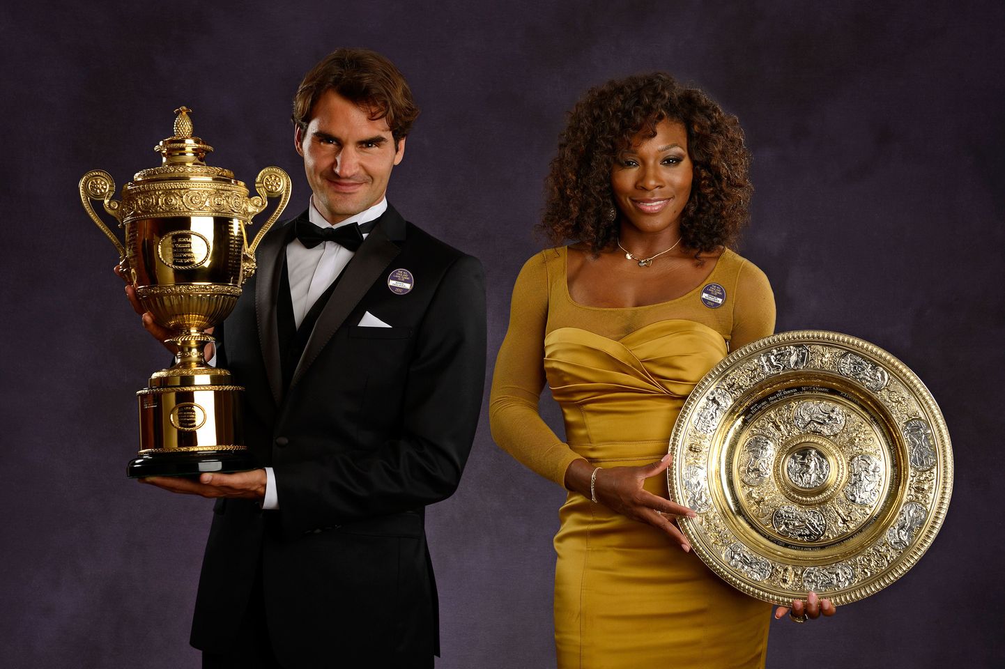 Wimbledoni mullused võitjad Roger Federer ja Serena Williams.