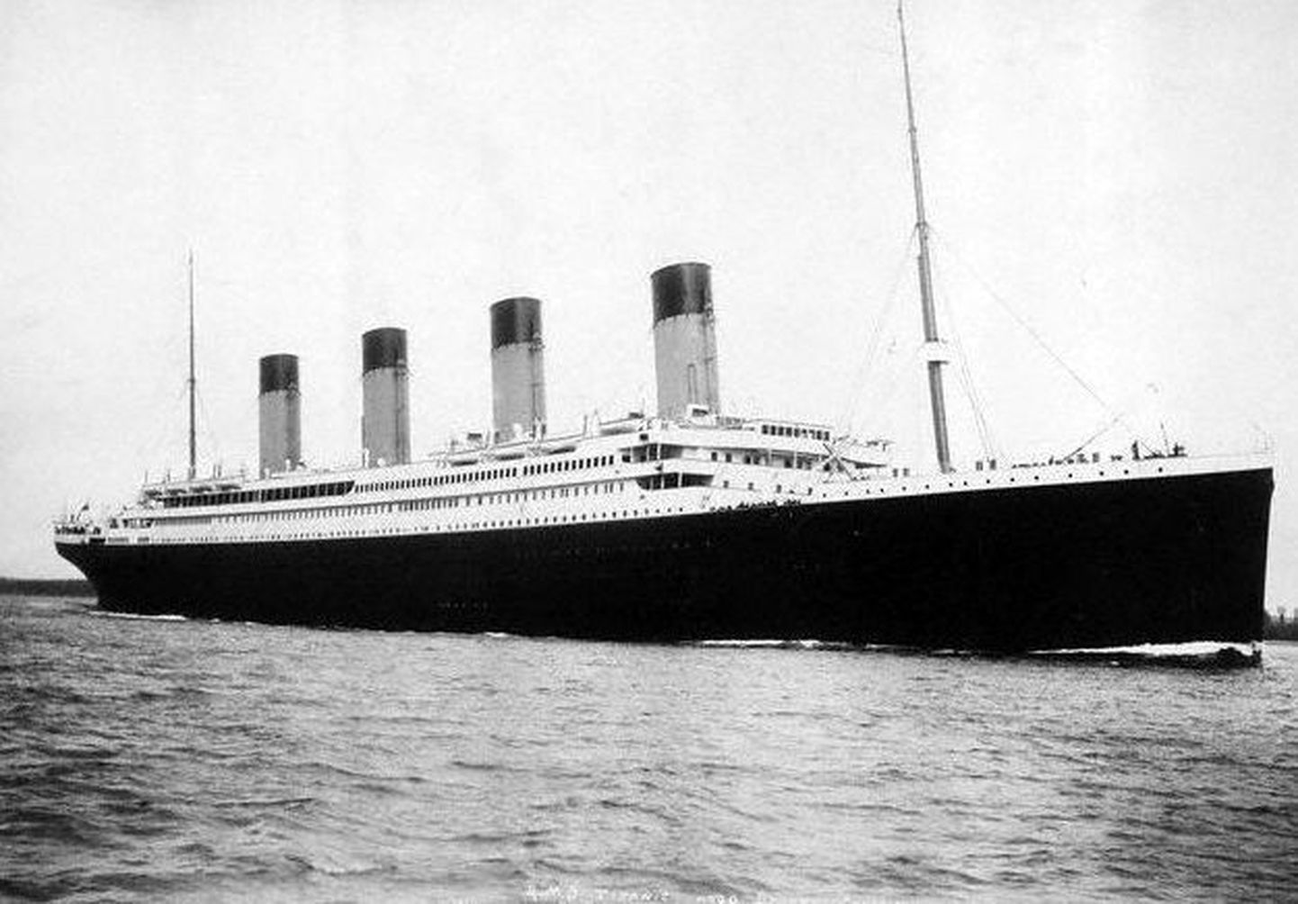 Titanic 10. aprillil 1912 Southamptoni sadamas