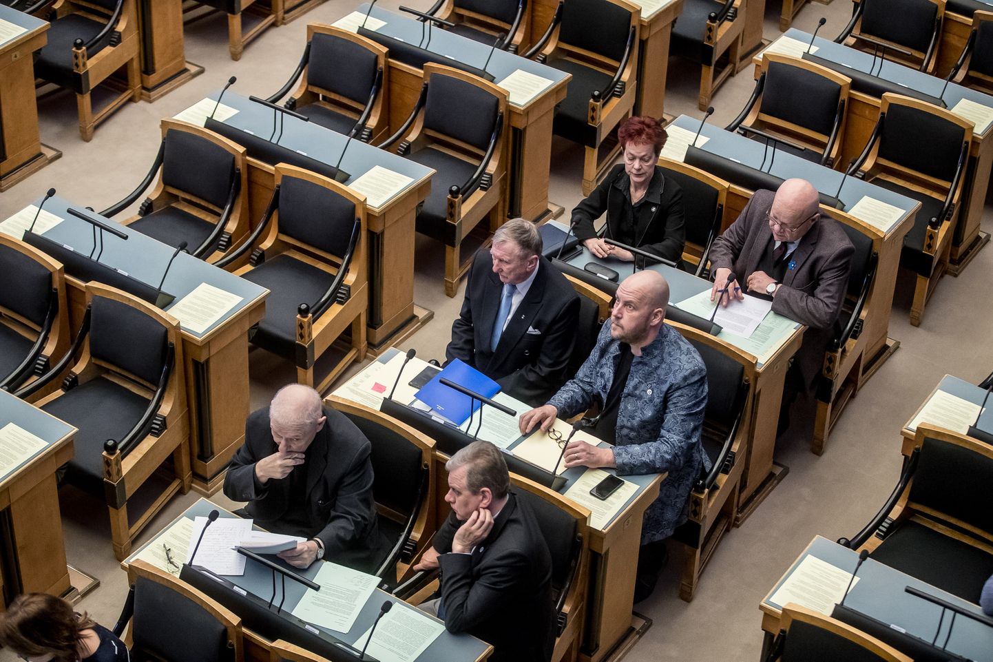 Riigikogu liige Enn Meri ja riigikontrolör Janar Holm andsid täna ametivande.