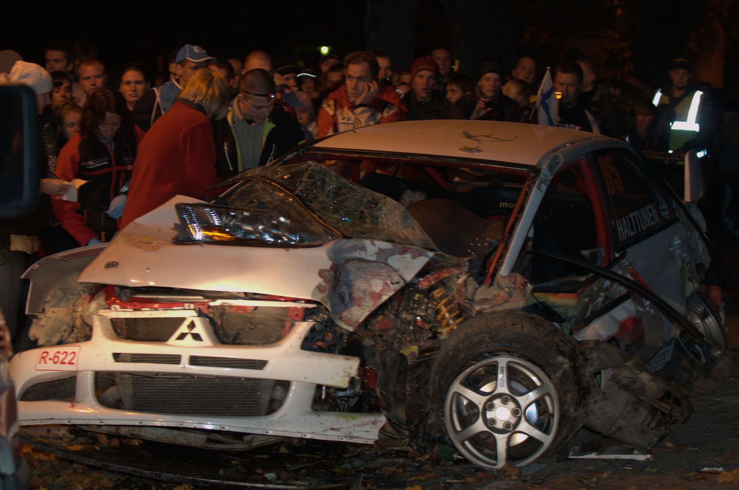 Soome rallimees Mika Halttunen tegi Saaremaa rallil raske avarii.