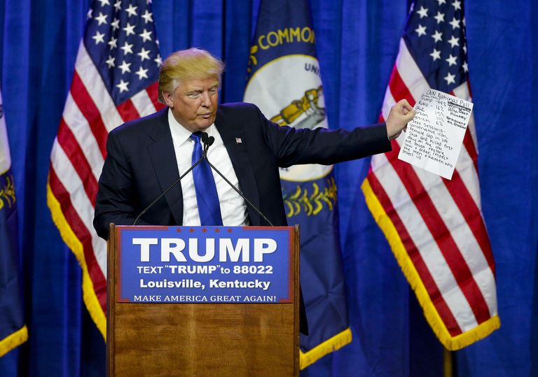Donald Trump oli eile hoos juba Kentucky osariigis Louisville`is...