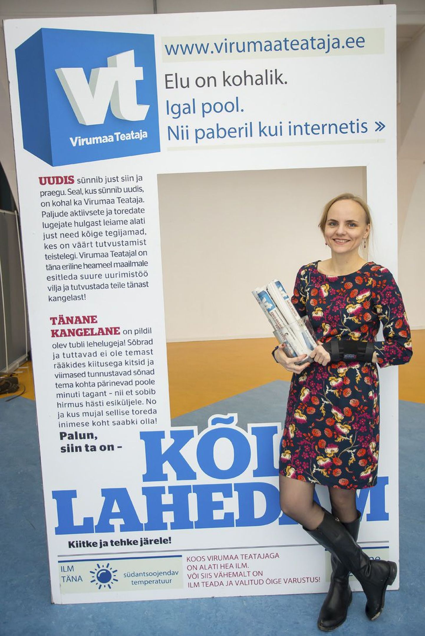 Virumaa Teataja aasta ajakirjanikuks valisid kolleegid reporter Anu Viita-Neuhausi.