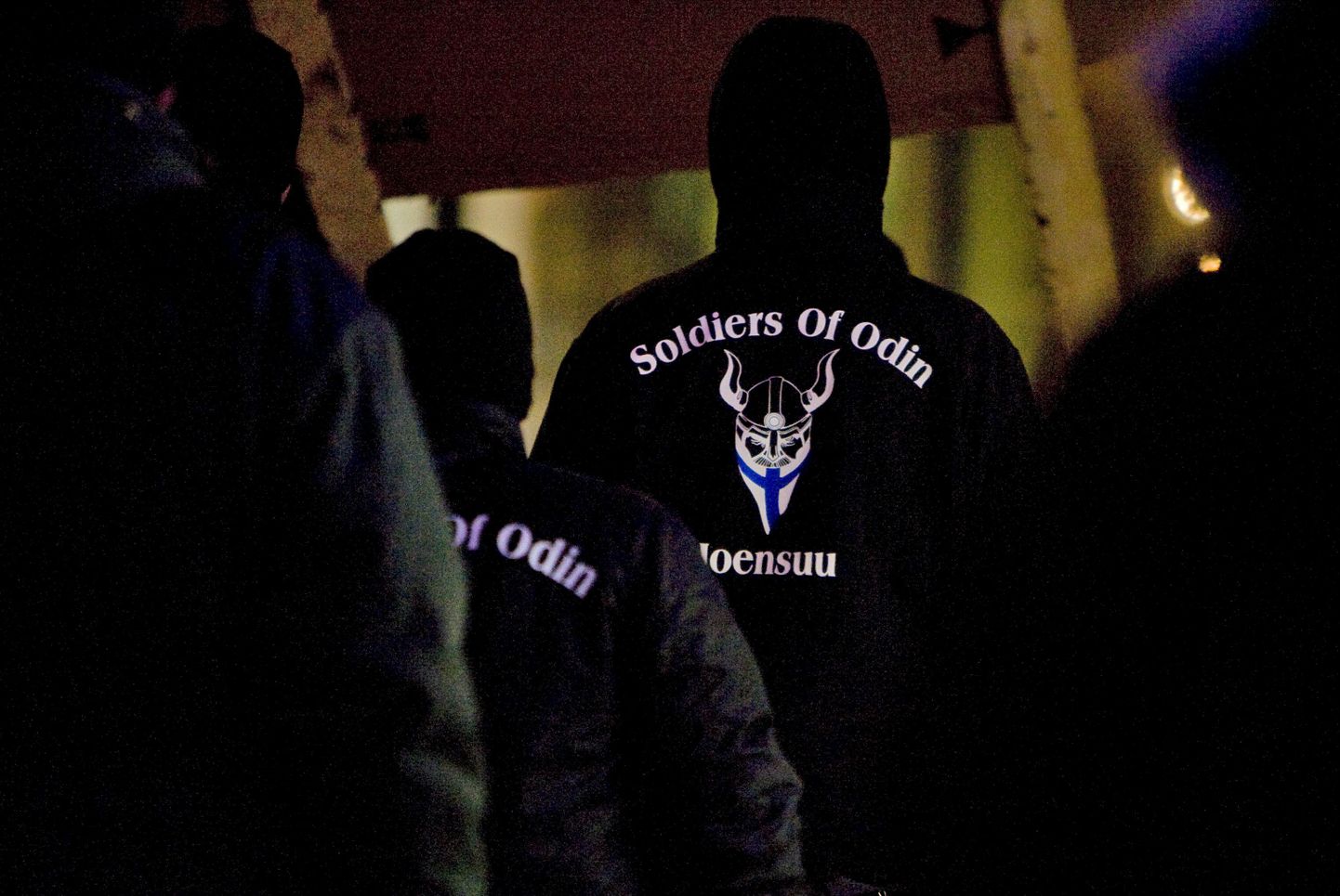 Odini Sõdurite meeleavaldus 8. jaanuaril Joensuus.