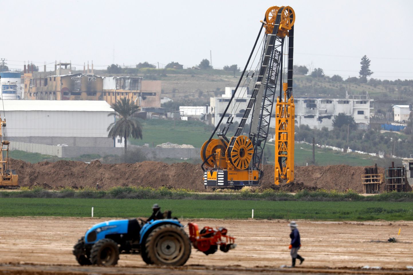 Ehitustööd Gaza sektori ümber