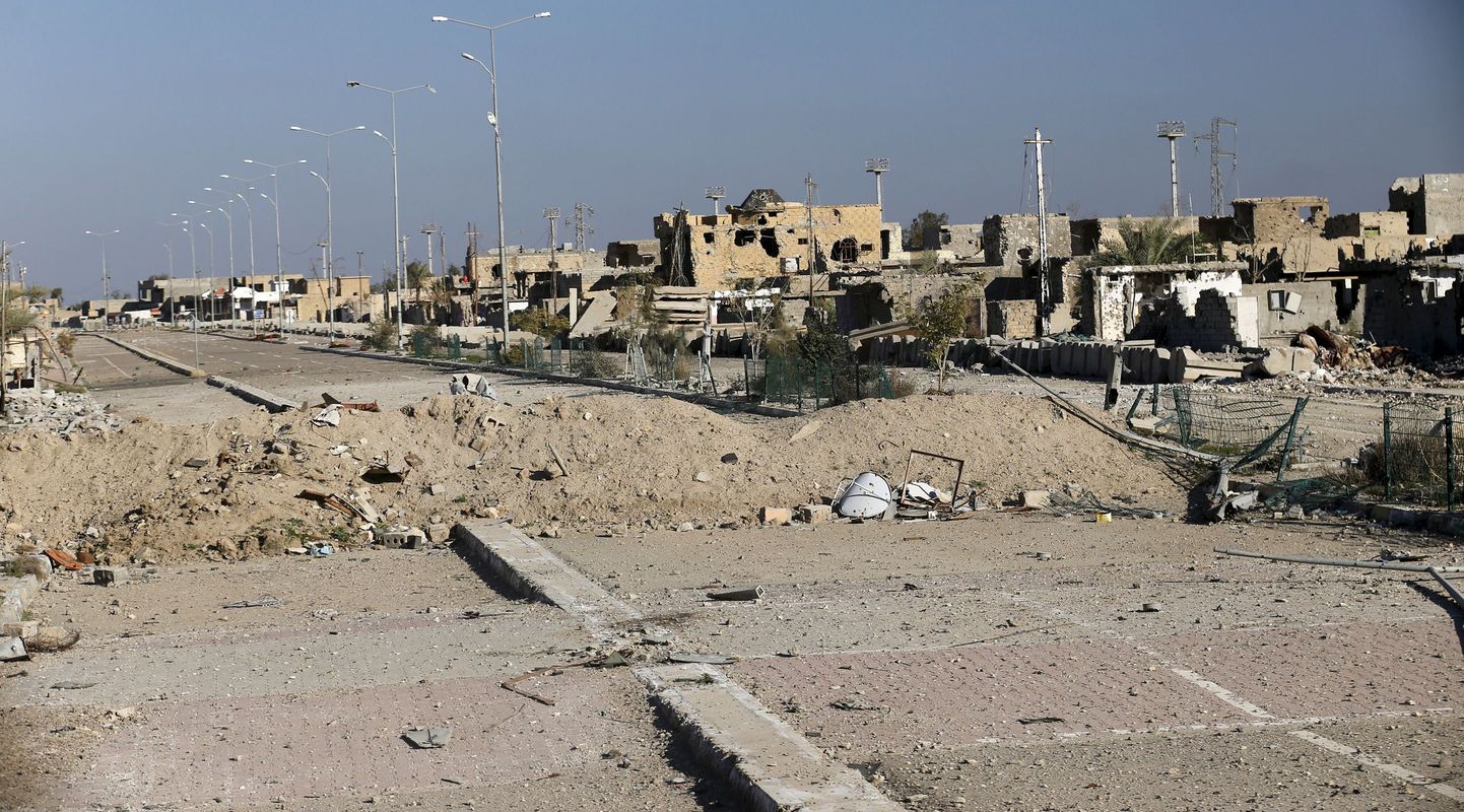 Hävinud hooned Iraagis Ramadi linnas.