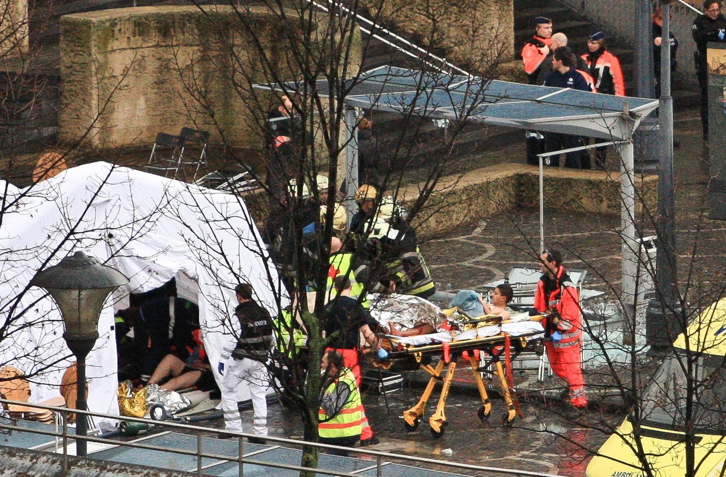 Место инцидента в бельгийском Льеже.