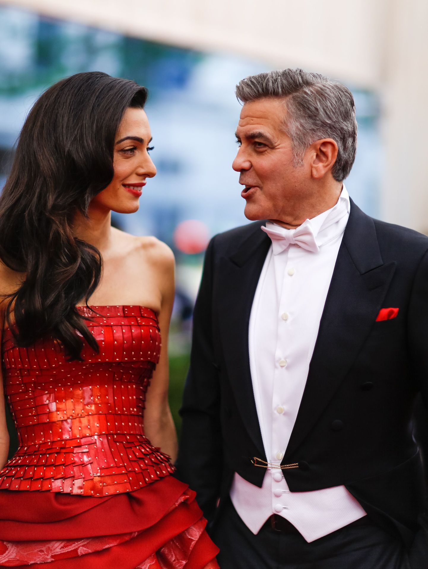 Amal Alamuddin, George Clooney - 5/4/2015 - New York, New York - The Metropolitan Museum of Art's COSTUME INSTITUTE Benefit Celebrating the Opening of China: Through the Looking Glass - Red Carpet Arrivals held at The Metropolitan Museum of Art, New York. (Photo by Julian Mackler/BFA) *** Please Use Credit from Credit Field ***
