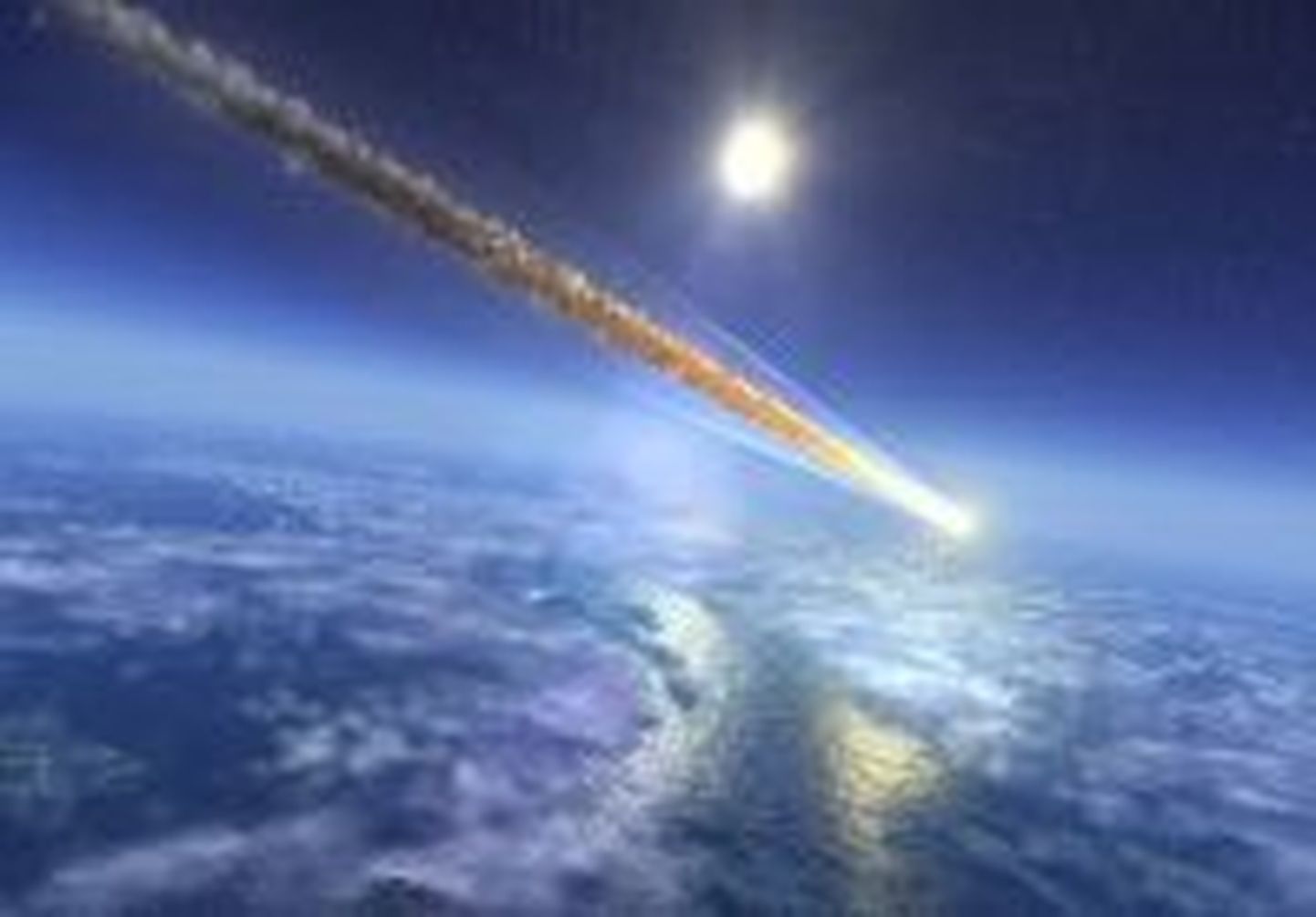 Arvutijoonis asteroidi sisenemisest Maa atmosfääri