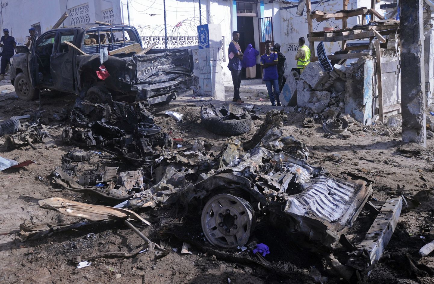 Somaalia pealinnas pärast juunikuist terrorirünnakut politsejaoskonnale.