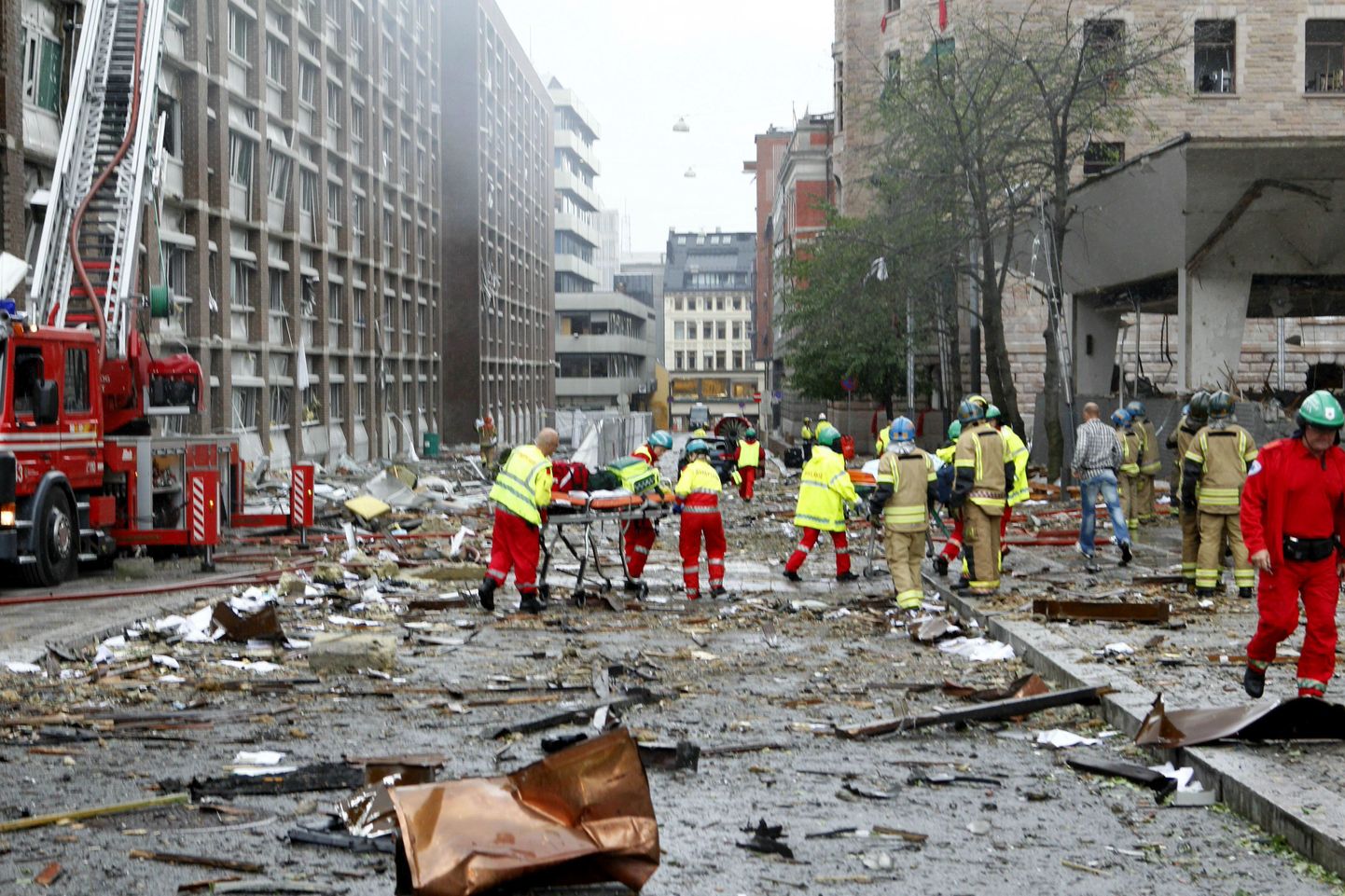 Столица Норвегии после теракта.