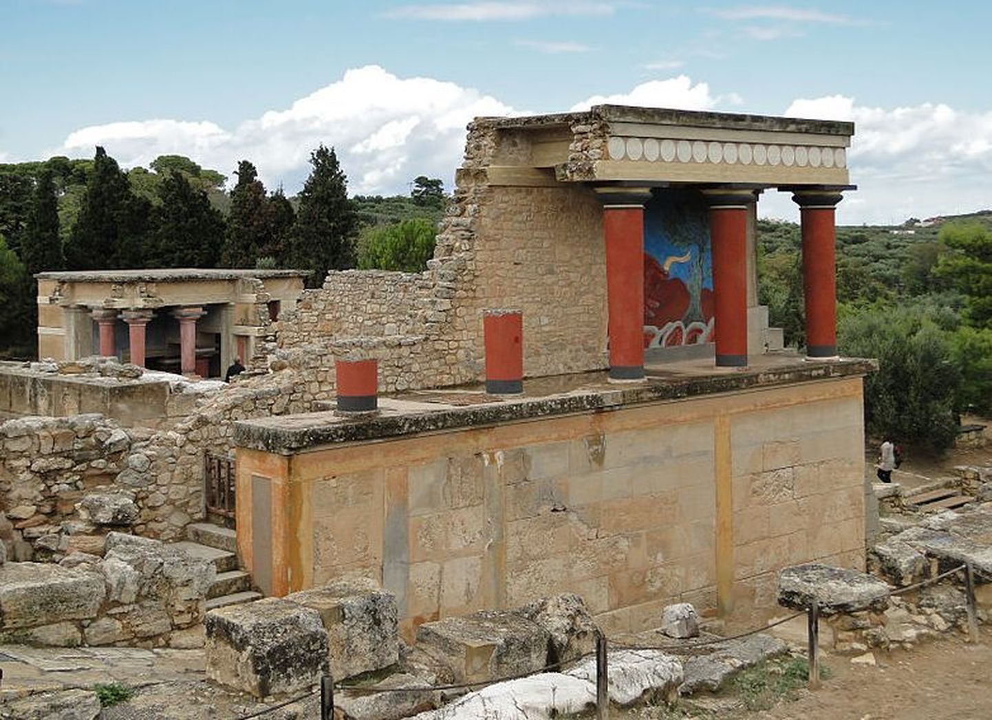 Minose kultuuri poolt rajatud Knossose palee jäänused