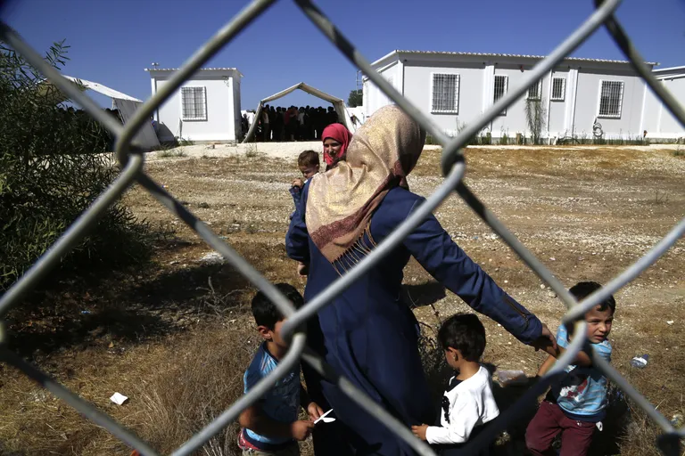 Migrandid Nikosia lähedal asuvas põgenikekeskuses. PETROS KARADJIAS/AP/Scanpix