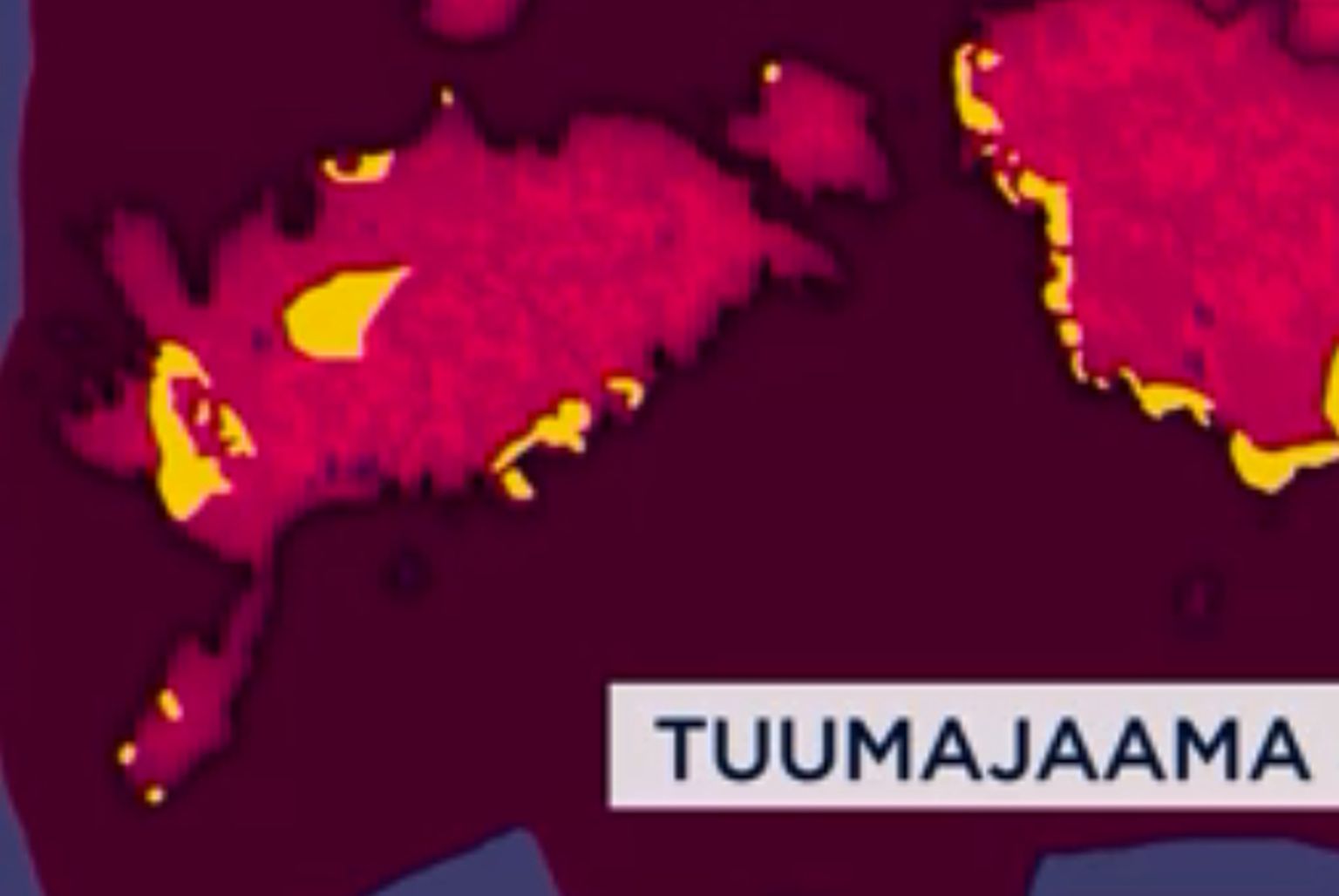 Kollasega on märgitud võimalikud tuumajaama asukohad.