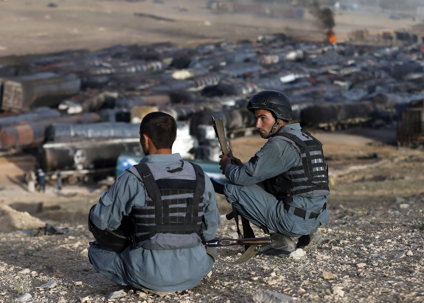 Afganistani politseinikud.