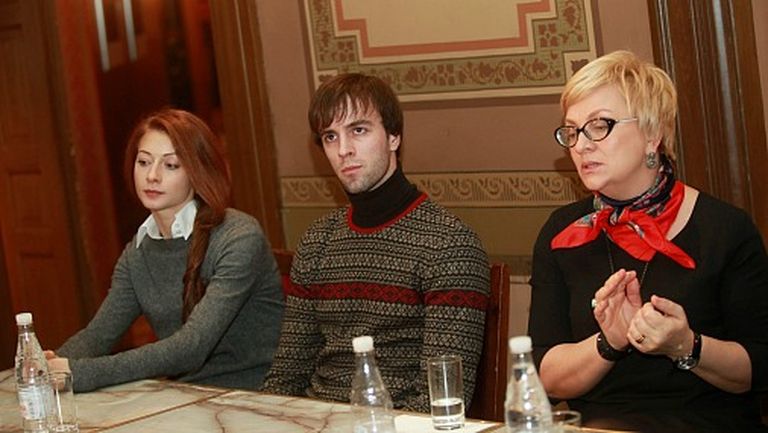 Артисты балета  Екатерина Кондаурова и Константин Зверев, Юлия Лочмеле 