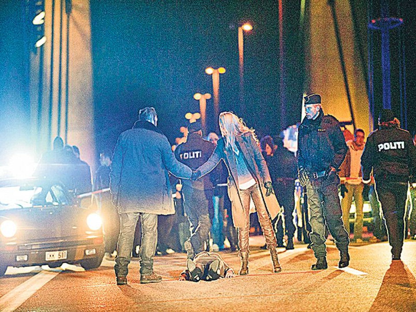 Saatuslik kohtumine: Taani uurija Martin Rohde ja Saga Norén Malmö kriminaalpolitseist sobitavad Øresundi sillal laiba kohal esmatutvust.