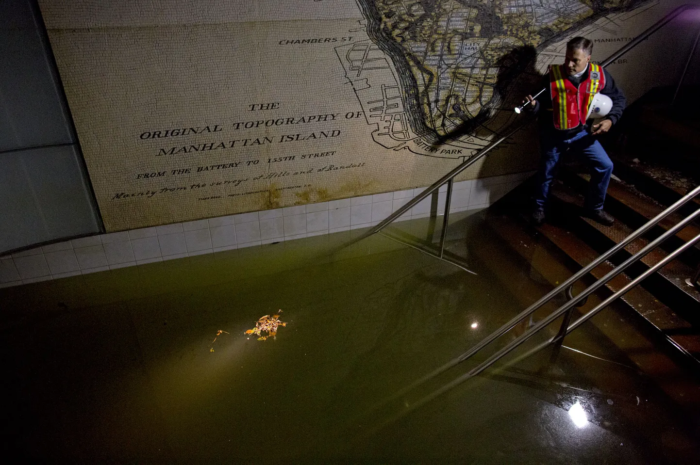 Затопленное метро Нью-Йорка.