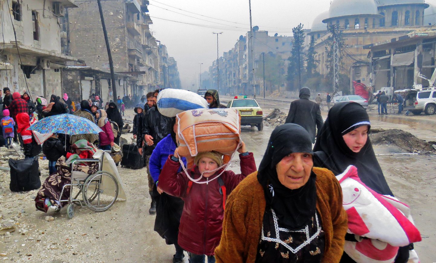 Aleppo sõjapõgenikud.