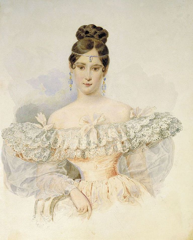 Natalja Puškina portree - Natalja oli oma Raadi mõisapreilist vanaemaga ääretult sarnane.