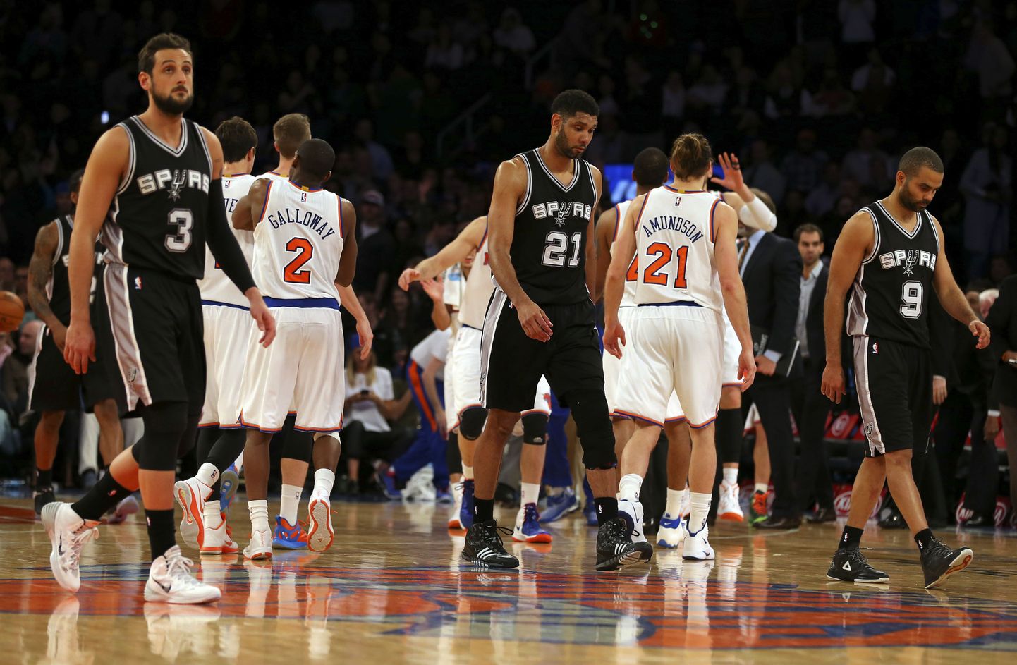 San Antonio Spursi ja New York Knicksi kohtumine.
