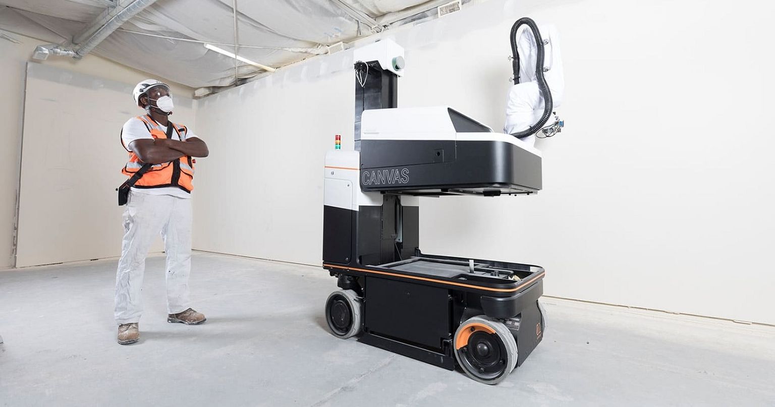 Canvase poolt arendatud ehitusrobot.