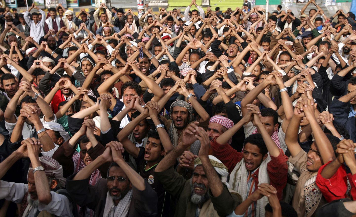 Valitsusvastased jeemenlased protestimas