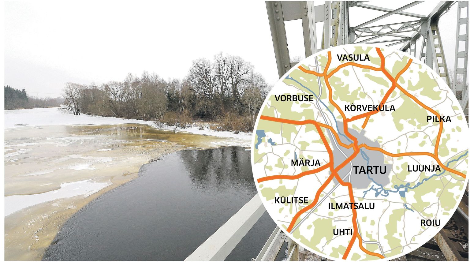 Rajatavale tselluloositehasele on tähtis vesi ja raudteeühendus. Selle järgi sobiks uus tehas
kõige paremini Vorbuse kanti Jänese raudteesilla juurde. Tehase täpne asukoht selgub siiski
planeerimise lõpuks. Kõne all on Emajõe-äärne ala Tartust 15 km üles- ja allavoolu.
