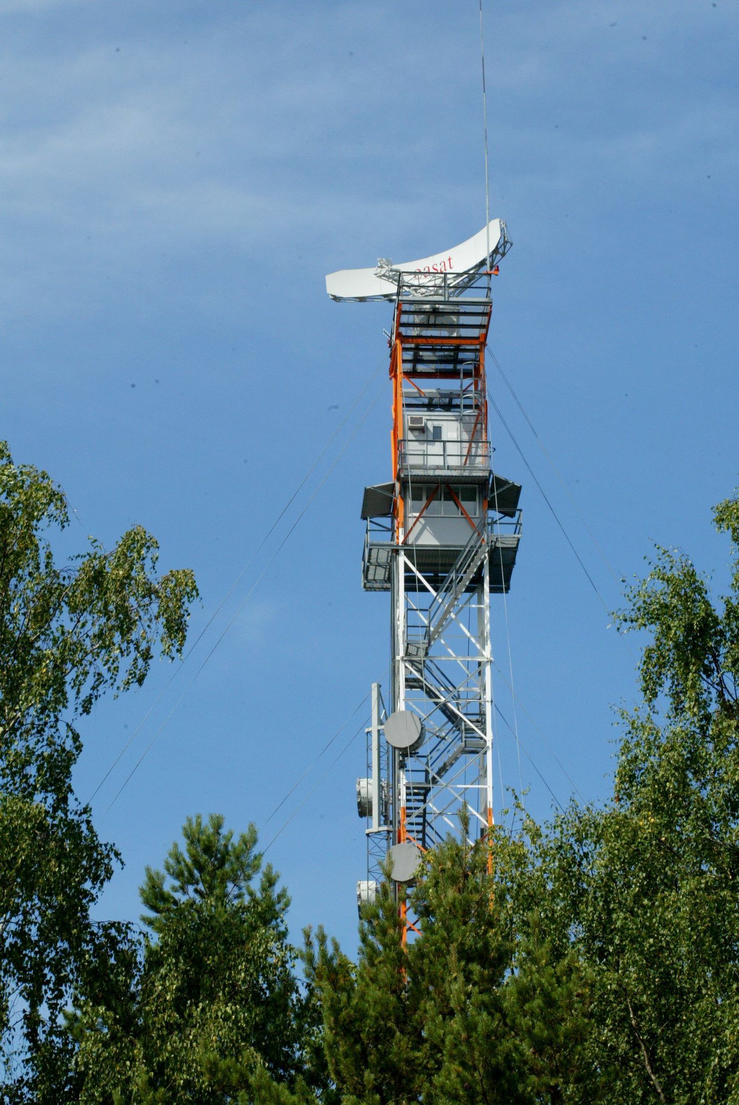 Радар пограничников на антенной мачте. Иллюстративное фото.