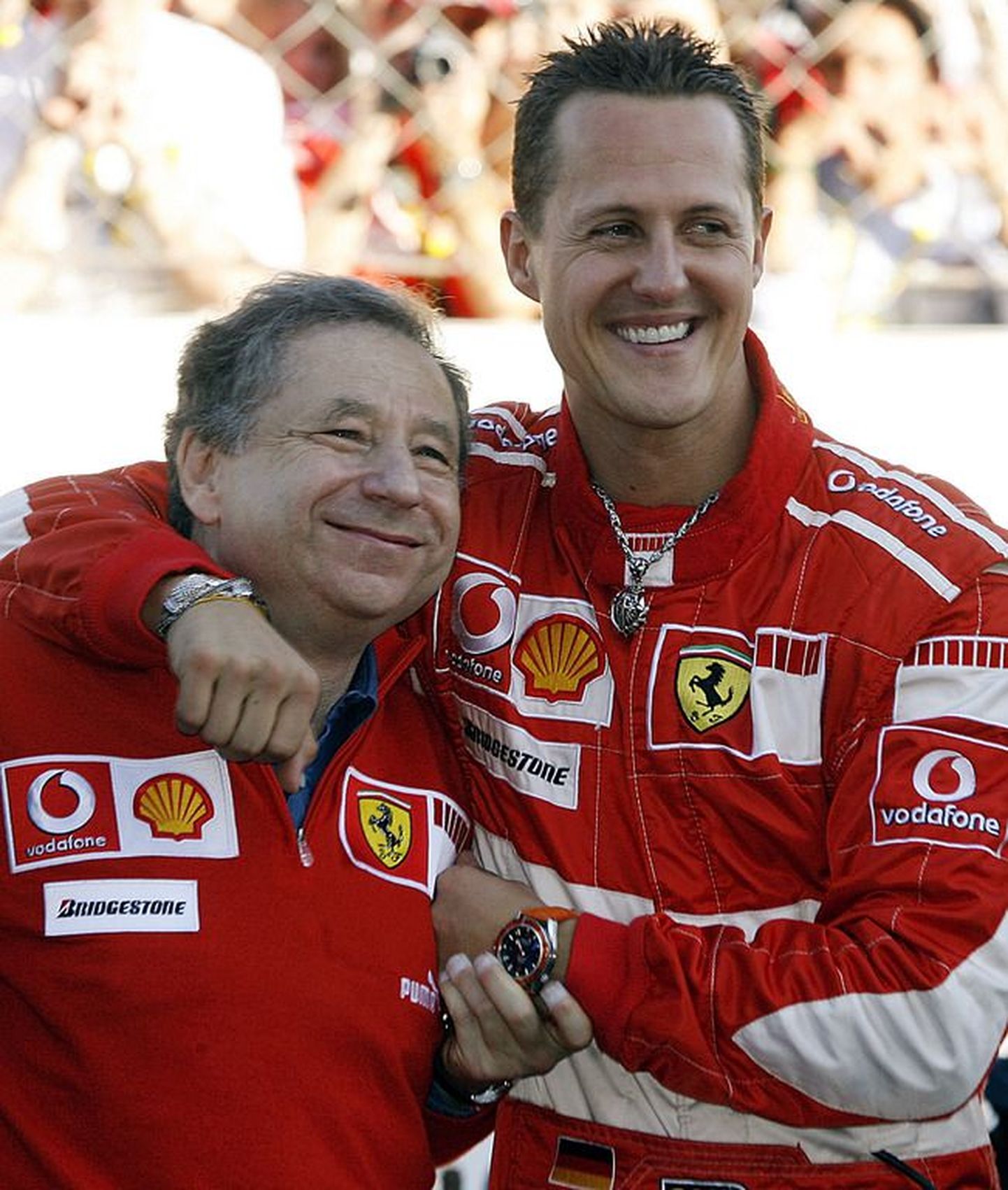 Jean Todt ja Michael Schumacher (paremal).