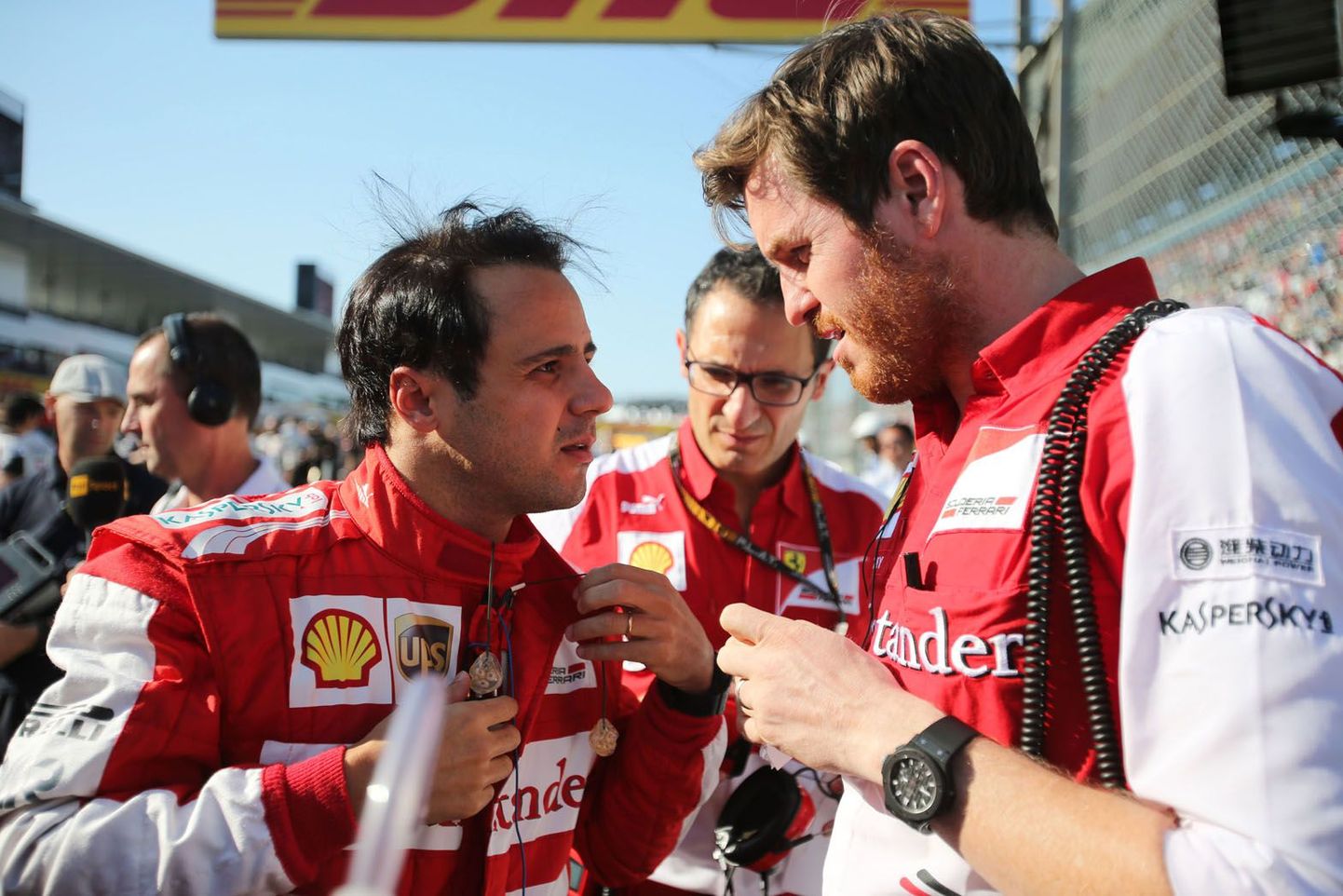 Felipe Massa (vasakul).