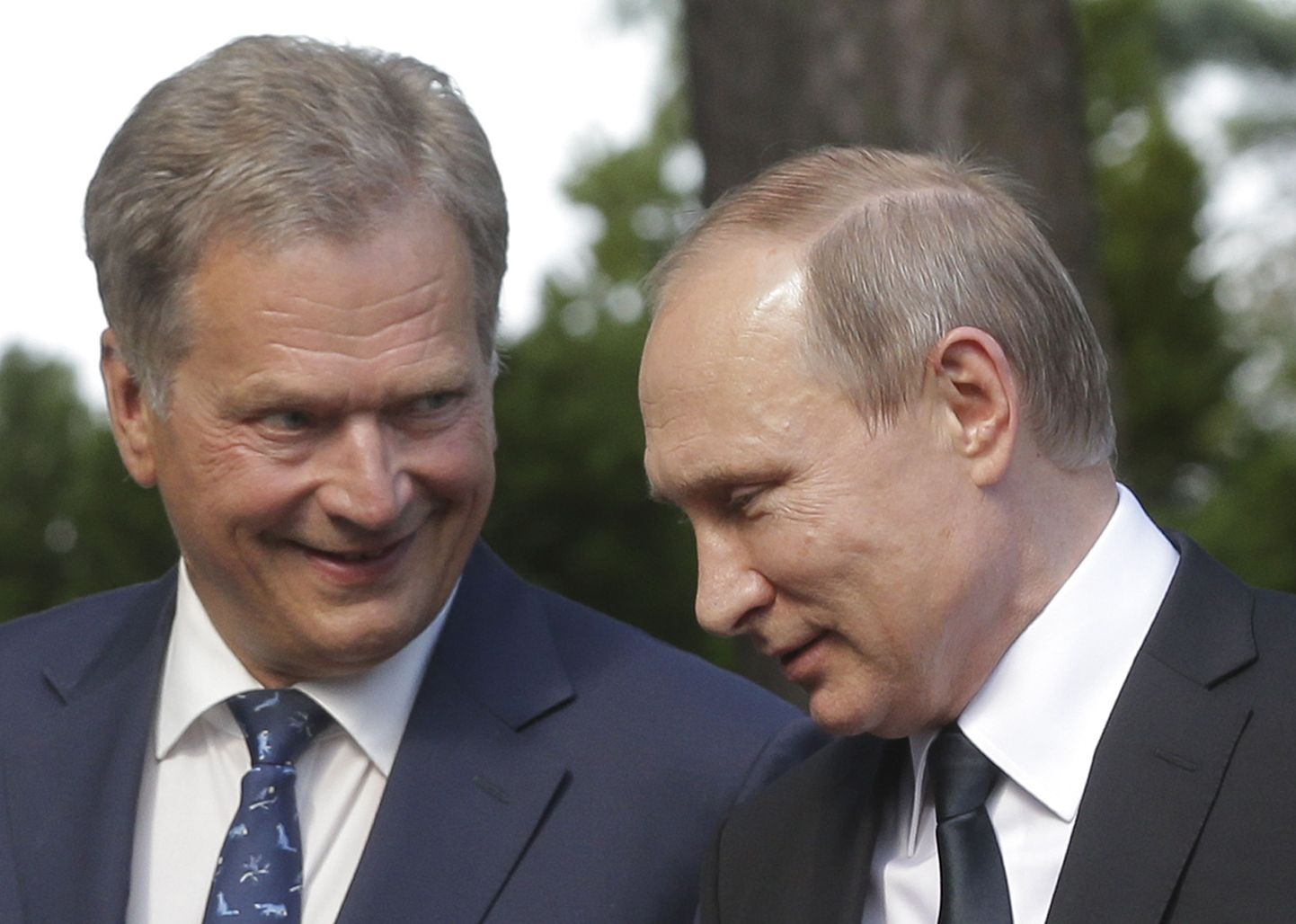 Venemaa president Vladimir Putin ja Soome president Sauli Niinistö sellesuvisel kohtumisel