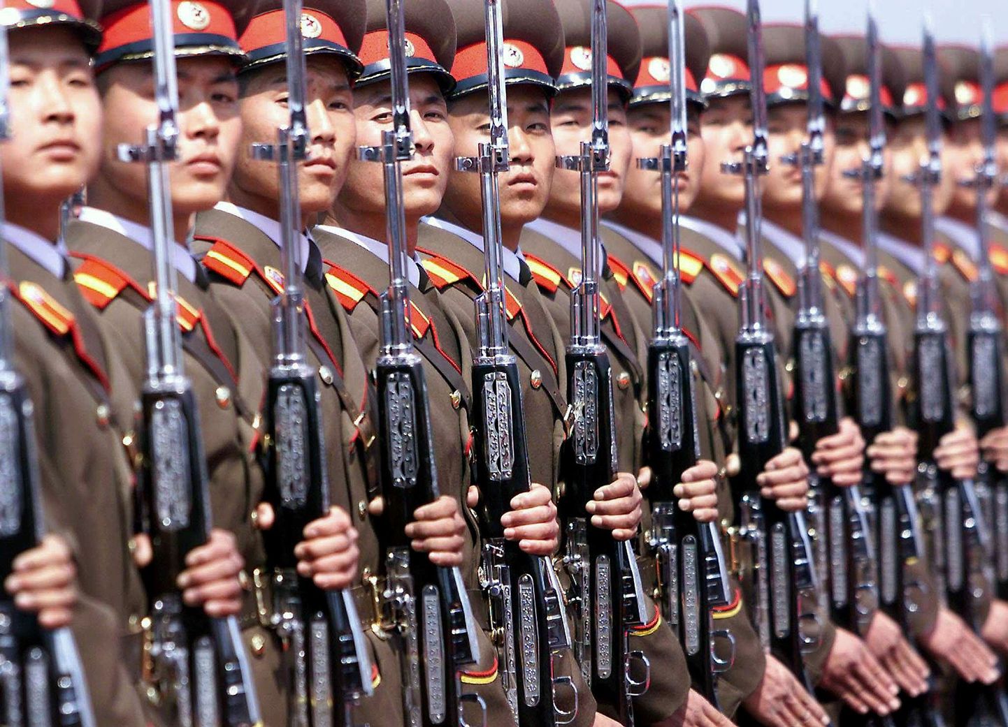 Põhja-Korea armee sõdurid.