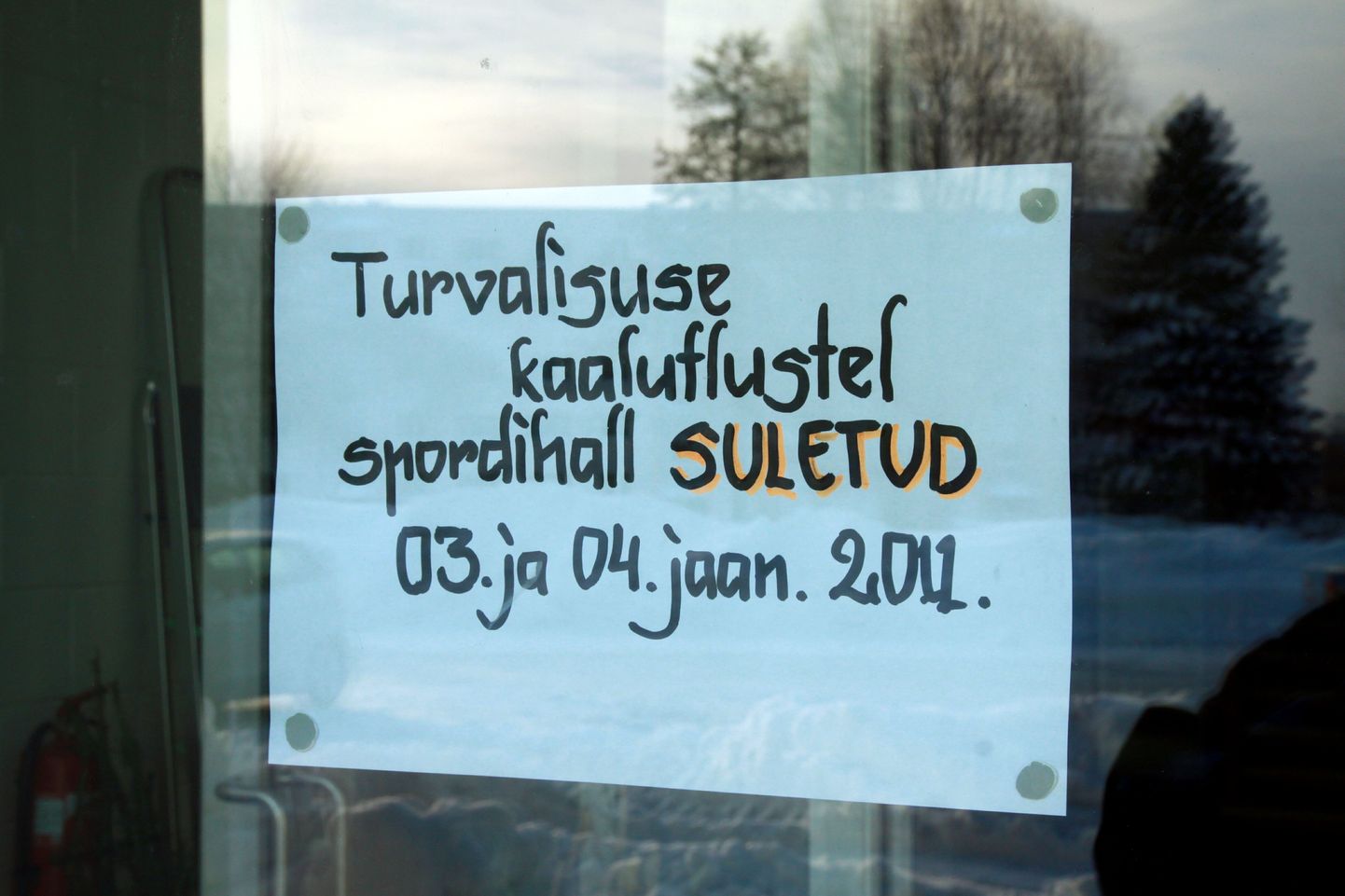 Vähemasti nädala alguses jääb Pärnu spordihall kindlasti suletuks.