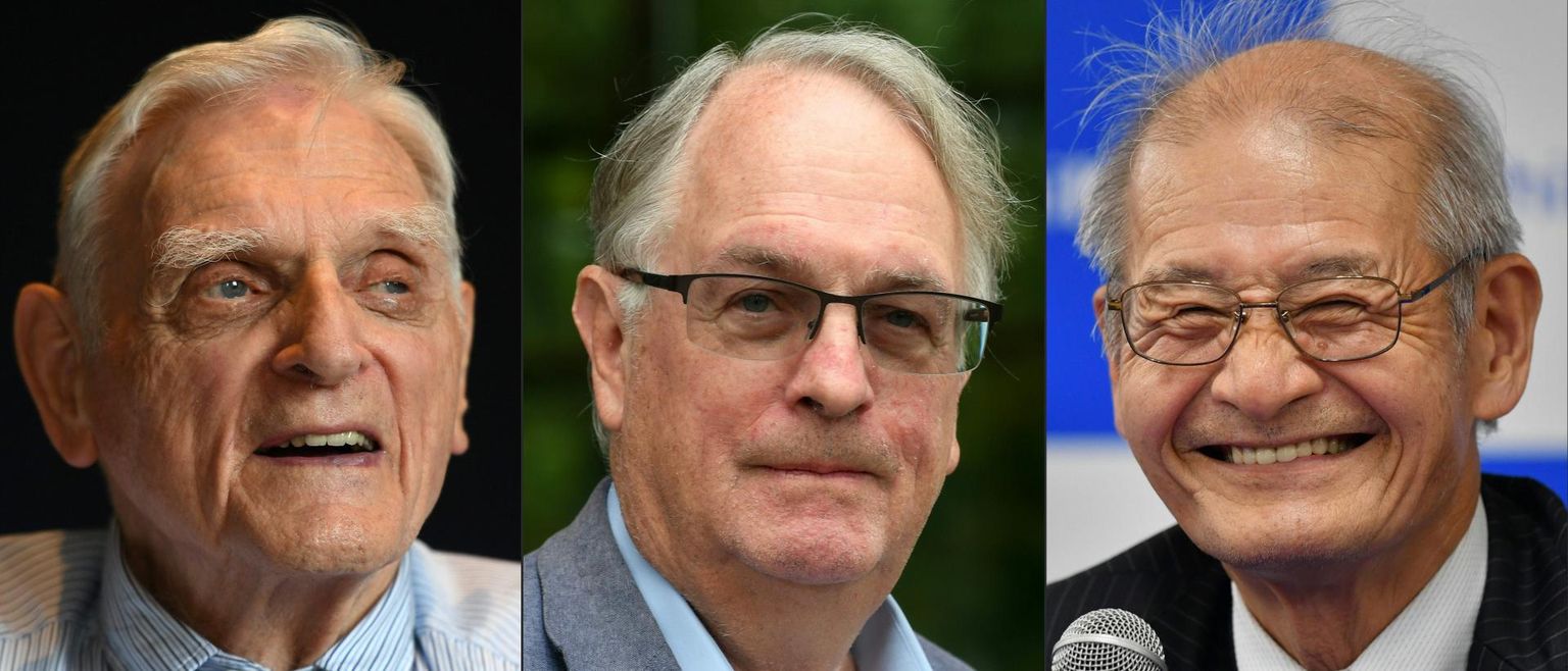John B. Goodenough, M. Stanley Whittingham ja Akira Yoshinori.
