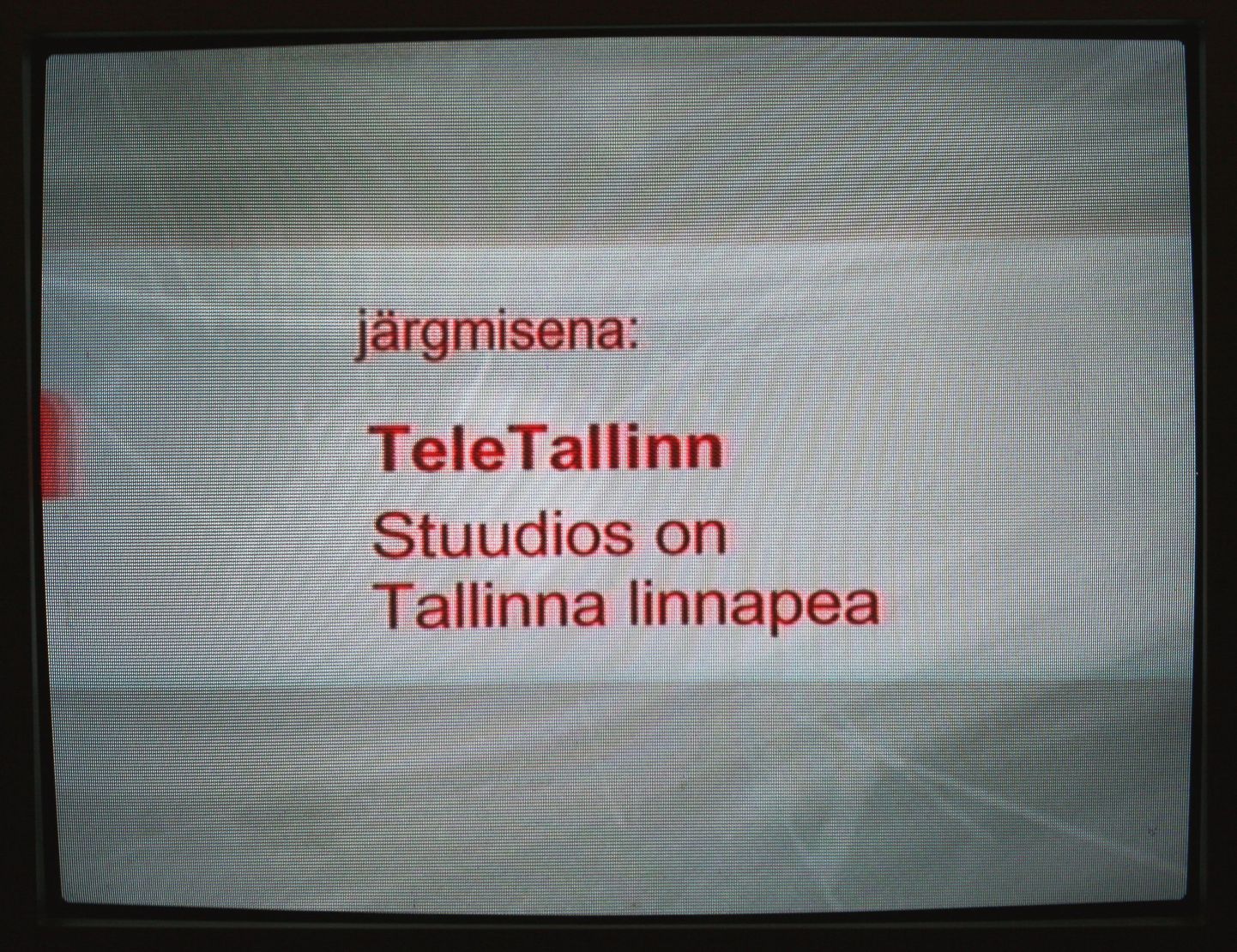 В настоящее время компания "ТелеТаллинн" арендует эфирное время у одного из эстонских телеканалов.