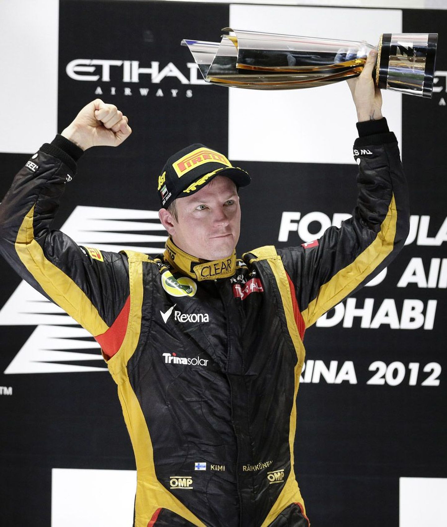 Kimi Räikkönen sai Abu Dhabis üle pika aja võidurõõmu maitsta.