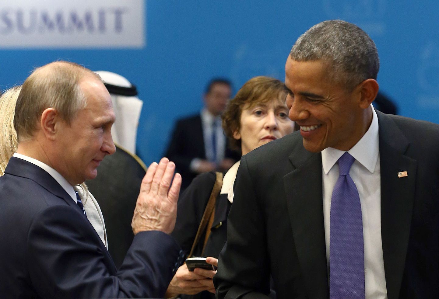 Vladimir Putin ja Barack Obama.