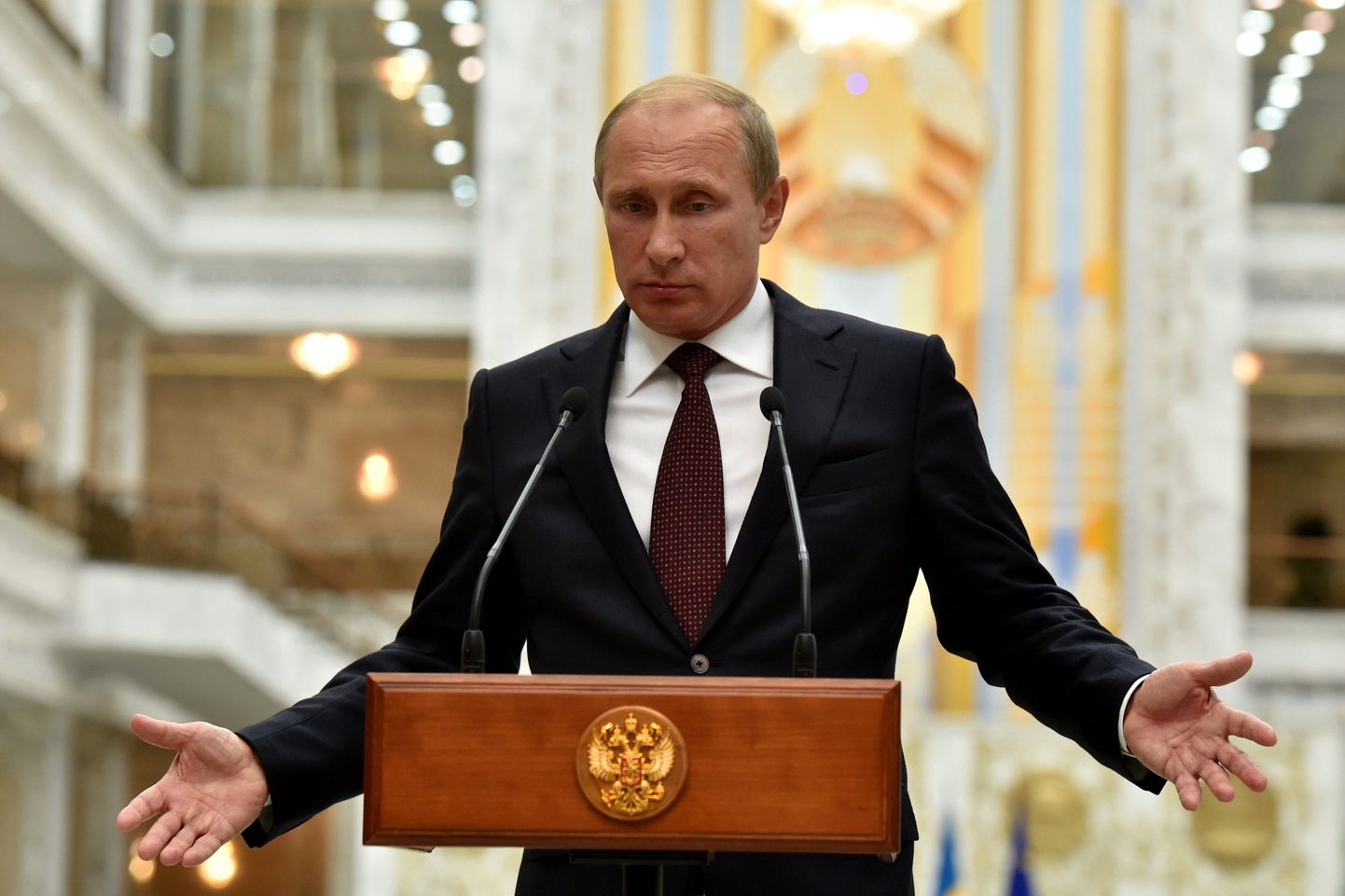 Venemaa president Vladimir Putin eile Minskis.