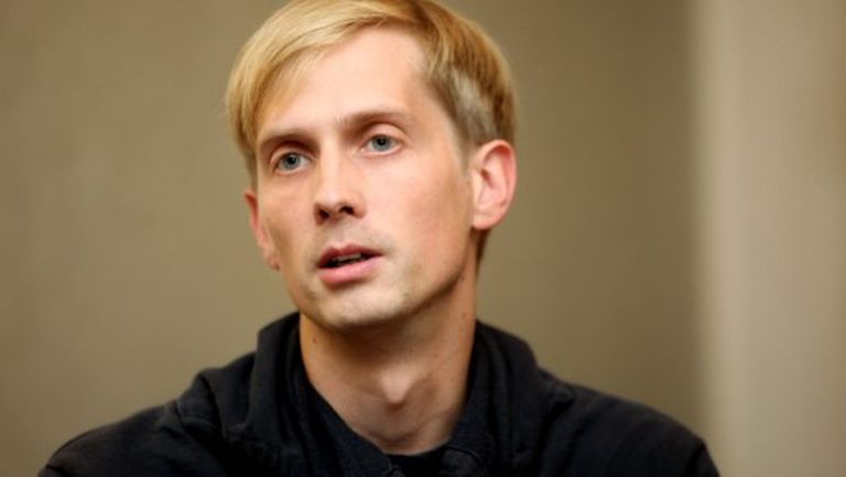 Režisors Elmārs Seņkovs piedalās preses konferencē par festivālu "Homo Novus 2015" 