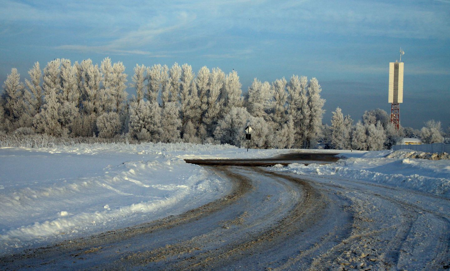 Talvetee Pärnumaal.