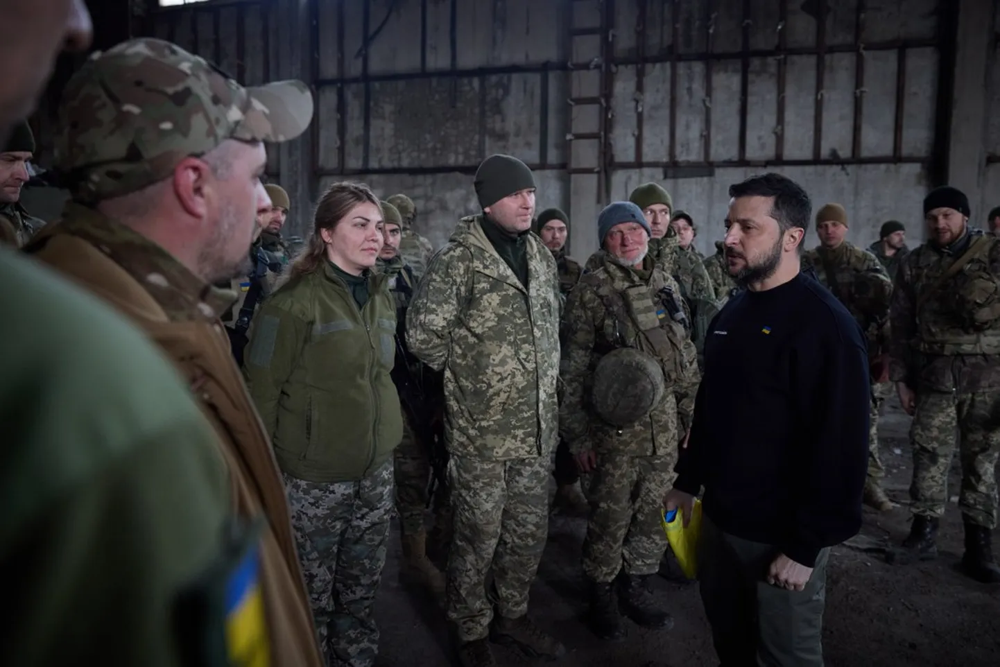 Президент Украины Владимир Зеленский в Бахмуте
